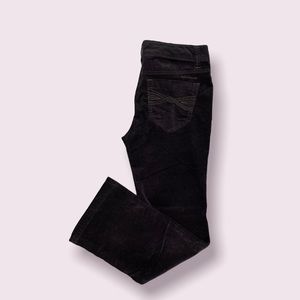 DKNY JEANS petites | Vintage/Y2K Black Brownish Velvet Flared Jeans | Size: 10P